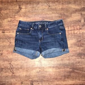 SOLD American Eagle Super Stretch Midi Jean Shorts